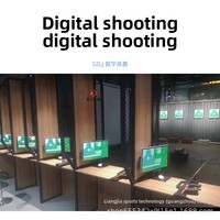 Simulateur de tir numérique Liangjia d'intérieur à double capacité, non gonflable, avec design 3D pour divertissement et amusement