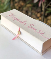 Ensemble de boîtes cadeaux de luxe pour vêtements de nouveau-né en lin, souvenir de la fête prénatale, boîtes en papier avec broderie pour cadeaux de naissance