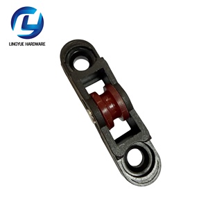 Sistema de Poleas Moderno de Plástico para Puertas y Ventanas Corredizas de Una Sola Rueda Plana, Funcionamiento Silencioso y Duradero - Product Image 5