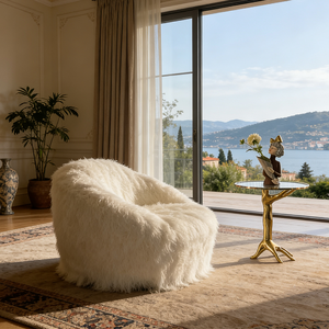 Elegante Poltrona Lounge Ergonomica, Morbido Pouf Oversize, Divano Lazy Bean Bag per Arredamento Soggiorno - Product Image 6