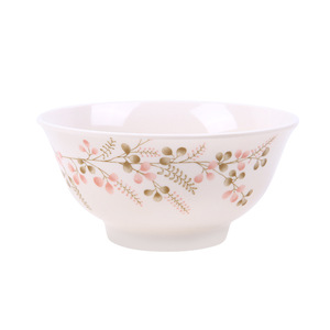 Melamine Dinnerware Set Peach Blossom Pattern Household Tableware Easy To Clean - Product Image 5