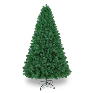 Arbol de navidad 120CM/150CM/180CM/210CM/240CM 휴일 PVC 녹색 인공 크리스마스 트리, Arbol de navidad