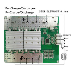 Batterie de démarrage d'urgence pour voiture LWS 12,8 V 14,8 V, équilibreur de batterie, 400 A, PCB PCM personnalisé Lifepo4 4S 200 A BMS pour démarreur de voiture - Product Image 2