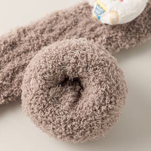 Design personnalisé Automne Infantile 0-6-<span class=keywords><strong>12</strong></span> <span class=keywords><strong>Mois</strong></span> 3 Ans Garçons et Filles Corail Velours Épaissie Genou Chaud Longues Chaussettes Bébé - Product Image 3