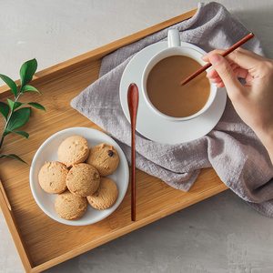Utensili <span class=keywords><strong>per</strong></span> Mescolare in Legno Naturale Fatti a Mano, Cucchiai con Manico Lungo, <span class=keywords><strong>Cucchiaini</strong></span> da Tè, <span class=keywords><strong>Cucchiaini</strong></span> da Caffè, Bastoncini <span class=keywords><strong>per</strong></span> Mescolare Latte e <span class=keywords><strong>Miele</strong></span> - Product Image 6
