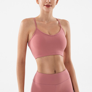 Soutien-Gorge de sport De <span class=keywords><strong>Yoga</strong></span> Tops Tenues D'entraînement Rembourré À Bretelles Vêtements soutien-gorge de <span class=keywords><strong>yoga</strong></span> Vêtements Femmes - Product Image 2