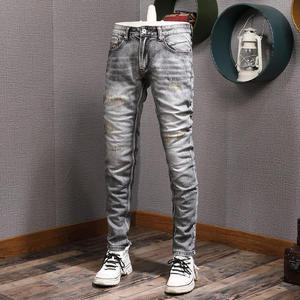 <span class=keywords><strong>Jeans</strong></span> da <span class=keywords><strong>Uomo</strong></span> Taglie Forti all'Ingrosso, Personalizzabili, Classici, Slim, Dritti, <span class=keywords><strong>Skinny</strong></span>, Pronta Consegna, alla Moda, Casual, in Denim Stampato - Product Image 4
