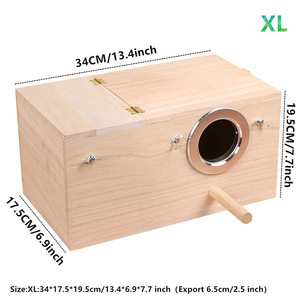 Toptan kuş üreme kafesi s boyalı ahşap açık yetiştiriciliği kutusu çin kuş üreme kafesi - Product Image 6