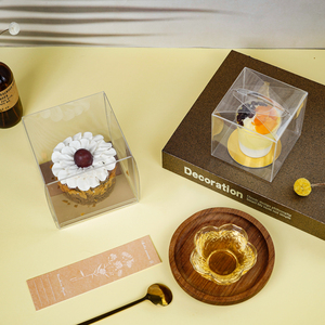 Tùy Chỉnh Có Thể Gập Lại Rõ Ràng Vuông Pet Vinyl Món Quà Giáng Sinh Nhựa Thực Phẩm Hộp Bao Bì Trong Suốt Acetate Nhỏ Rõ Ràng Hộp Nhựa - Product Image 1