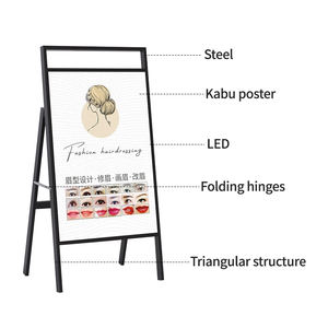 Caisson lumineux <span class=keywords><strong>de</strong></span> supermarché support lourd pliable présentoir à affiches panneau d'affichage LED pour la publicité <span class=keywords><strong>de</strong></span> magasin - Product Image 2