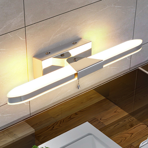 Lámpara de Pared LED Moderna para Baño, de Aleación de Aluminio, Rectangular, Luz Blanca Cálida 3500K, Montaje en Superficie, Regulable, Base E27 - Product Image 3