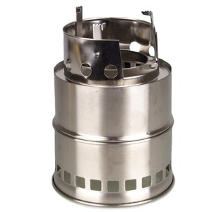 Réchaud de camping tactique en acier inoxydable pour extérieur, <span class=keywords><strong>mini</strong></span>-réchaud à <span class=keywords><strong>bois</strong></span> pour survie en camping - Product Image 1
