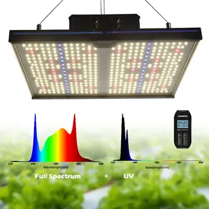 Grosir 160w 320w Dimmable spektrum penuh uv ir panel tanaman dalam ruangan lampu tumbuh led