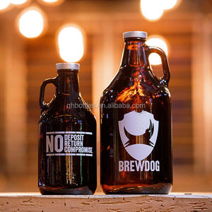 Botellas de Vidrio Ámbar de California con Asa y Tapa Sellada de 1L <span class=keywords><strong>2L</strong></span> 4L para Cerveza Artesanal, Elaboración Casera de Bebidas, Almacenamiento de Bebidas, Elegantes y Duraderas - Product Image 4