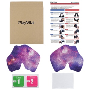 แผ่นยางกันลื่น PlayVital สีม่วงลายดาว ดูดซับเหงื่อได้ดี สำหรับจอย PS5 แบบมืออาชีพ - Product Image 2