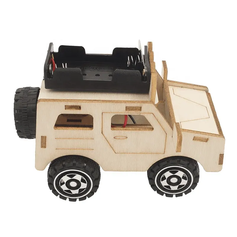 Giocattoli da costruzione di Jeep C-34 a corrente elettrica mente creativa per bambini che pensano esercizio per bambini migliorano le capacità di piccolo modello di auto