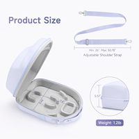 Étui de rangement rigide antichoc pour masque facial compatible avec le masque facial LED CryoGlow Sharks, sac de rangement pour appareil de beauté