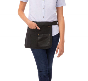 Menzo Cinturón De Camarero De Cuero Auténtico, Cinturón Para Bolsillo De Camarero, Cinturón Extra Ancho, Cinturón Para Hombre Y Mujer, Negro , 85 Cm