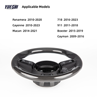 Volant en fibre de carbone de haute qualité avec palettes de changement de vitesse et interrupteur de mode pour Porsche Panamera Cayenne Macan – Vente chaude directe usine