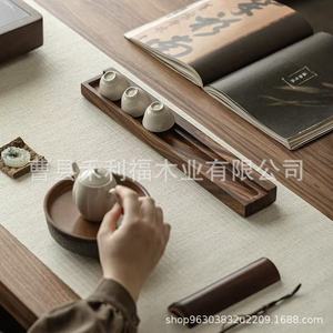 Walnut Wood <b>Tea</b> Tray Solid Wood 1 Layer For Kung Fu <b>Tea</b> <b>Set</b> With Teapot And Cups - Product Image 3