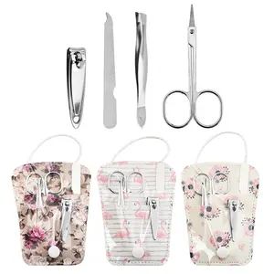 Wedding Gift Souvenir Manicure Set 4pcs Nail Clipper Nail File Economic Style Manicure Set