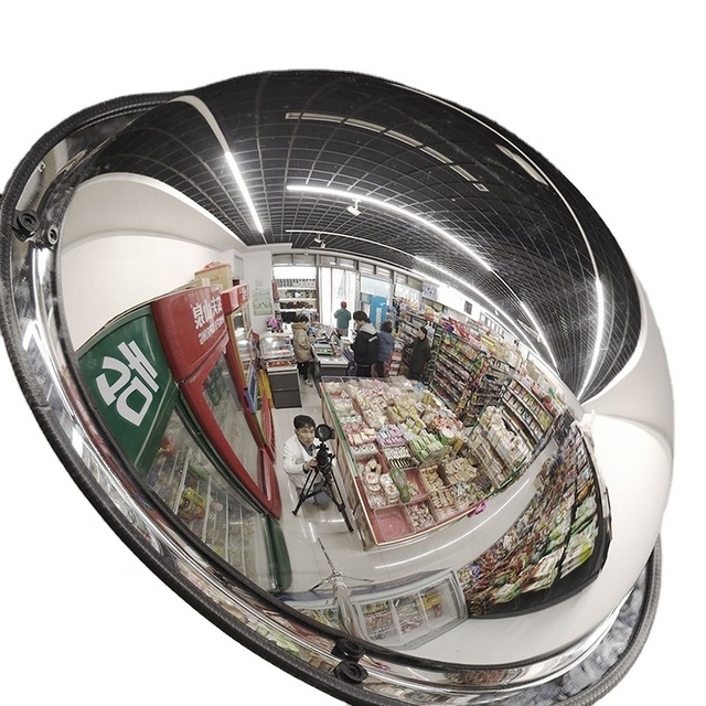 Indoor Anti-theft Convex Mirror, 90cm Full Dome Mirror 360 Degree Convex Mirror for Warehousing