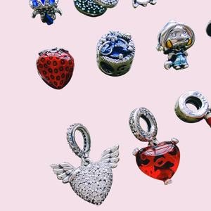 Pendentifs breloques unisexes tendance de la série Ocean, vente en gros, breloques en argent 925 pour bracelets, certifiées GDTC HaYa PAN-46 - Product Image 3