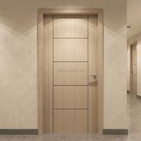 Porte intérieure en MDF insonorisée et ignifugée 60 minutes, certifiée BS476, avec caractéristiques acoustiques pour appartements haut de gamme, chambres et entrées.