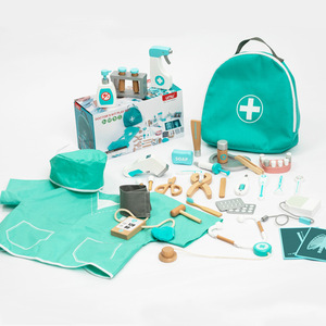 Kit de jeu éducatif en <span class=keywords><strong>bois</strong></span> unisexe pour enfants, ensemble de jeu de rôle et de simulation de <span class=keywords><strong>docteur</strong></span>, pour les enfants de 2 à 13 ans, fabriqué dans le Zhejiang - Product Image 4