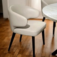 Chaises de salle à manger en tissu rembourrées, design moderne et luxueux, style nordique, pour la maison, la cuisine et les restaurants