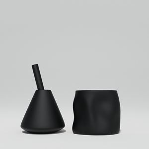 Ensemble diffuseur de roseaux et vase en céramique minimaliste pour la décoration intérieure moderne, cadeau de luxe, marque privée - Product Image 4