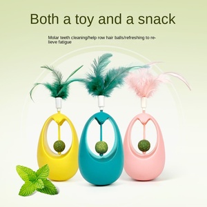 Juguete para Gatos Ecológico de Estilo Moderno, Divertido Juguete con Bola de Menta para Aliviar el Estrés, Hecho de Plástico Resistente - Product Image 4