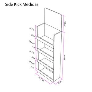 Cardboard Custom Printed Small Size <b>Wall</b> Sidekick <b>Display</b> Slat <b>Wall</b> Mounted Paper <b>Displays</b> <b>Wall</b> Mounted Snack <b>Display</b> - Product Image 6