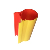 Shell Rouge Acrylique CoExtrusion Bar Profil PMMA PC Polycarbonate En Plastique led diffuseur de lumière pour Signalisation Essence Station Service