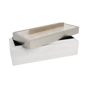 Scatola portaoggetti decorativa con coperchio, organizer lungo per gioielli, per decorazioni per la casa, ricordi e accessori - Product Image 4