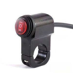 Pièces de moto, interrupteur de moto, interrupteur étanche en alliage d'aluminium à trois positions, interrupteur d'alimentation pour phare LED - Product Image 4