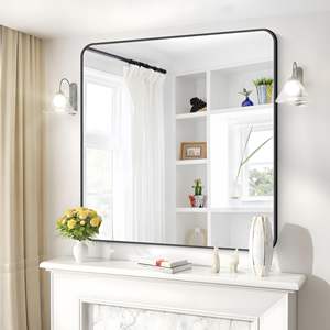 Hot-selling Self-adhesive Bathroom <b>Mirror</b> Wall-mounted Non-punching Style Suitable for Washstand and Makeup Tasks - Product Image 1