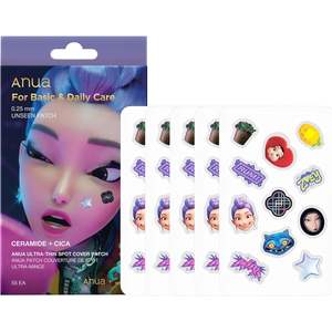 Parches ultrafinos Anua para cubrir imperfecciones, 0.25 mm, invisibles, para el cuidado diario del rostro, con ceramida y Cica, 55 unidades. - Product Image 1