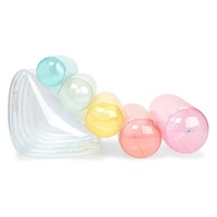 Fauteuil flottant gonflable en PVC transparent multicolore, grand format, pour piscine intérieure/extérieure, idéal pour les fêtes estivales