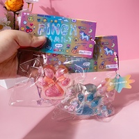 Jouet sensoriel anti-stress en TPR souple, forme patte de chat bleue scintillante, type donut, modèle 2026, le plus vendu, pour enfants de 5 à 7 ans et adultes, personnalisable, vente en gros, OEM