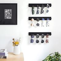Organisateur de lunettes de soleil rustique pour la décoration de la maison, support mural pour lunettes, support mural pour lunettes, présentoir de rangement pour lunettes