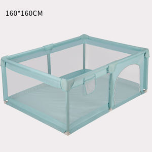 Parc pour bébé pliable avec logo personnalisé, grand, intérieur/extérieur, clôture de sécurité pour bébé, parc de <span class=keywords><strong>jeu</strong></span> en maille pour bébé - Product Image 5