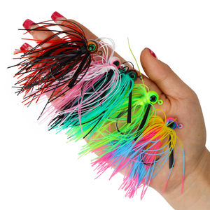 Leurre souple en caoutchouc avec tête métallique 10g pour la pêche au bar, appât artificiel - Product Image 6