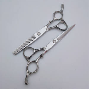 Ciseaux de coiffure professionnels 9Cr, 17 pouces, à manche long, ciseaux à effiler pour stylistes, lame plate, pointe acérée, sur mesure - Product Image 3