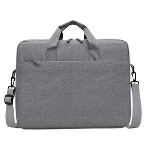 Sac pour ordinateur portable en tissu Oxford 15,6 pouces, antichoc, rembourré, gris, sacoche pour ordinateur portable, sac à bandoulière pour homme et femme - Product Image 4