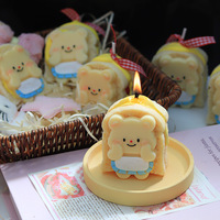 Boîte-cadeau faite à la main de bougie de cire de soja parfumée au beurre d'ours au fromage pour la Saint-Valentin Souvenirs d'anniversaire pour les couples de copines