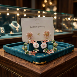 Boucle d'oreille ronde et très fantastique, à fleurs, au bas prix, création MEETALI, nouvelle collection - Product Image 3