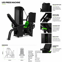 Machine de presse à jambes assise SK Legs Quadriceps Glutes pour l'entraînement de force, équipement de fitness professionnel pour salle de sport commerciale
