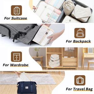 Ensemble de 8 cubes de rangement pour bagages de voyage, prix de gros, ensemble de cubes de rangement pour voyage - Product Image 5