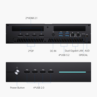 Mini PC DDR5 prenant en charge jusqu'à 64 Go de RAM dans 2 emplacements de mémoire, mini-ordinateur avec processeur Intel Core et carte graphique dédiée pour le multitâche
